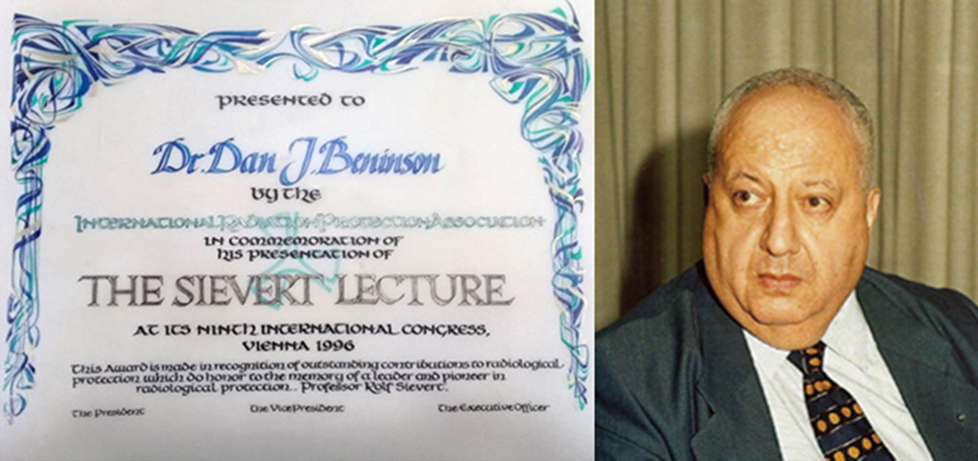El Dr. Dan J. Beninson fue el primer experto latinoamericano en recibir el Premio Sievert, la máxima distinción mundial en protección radiológica