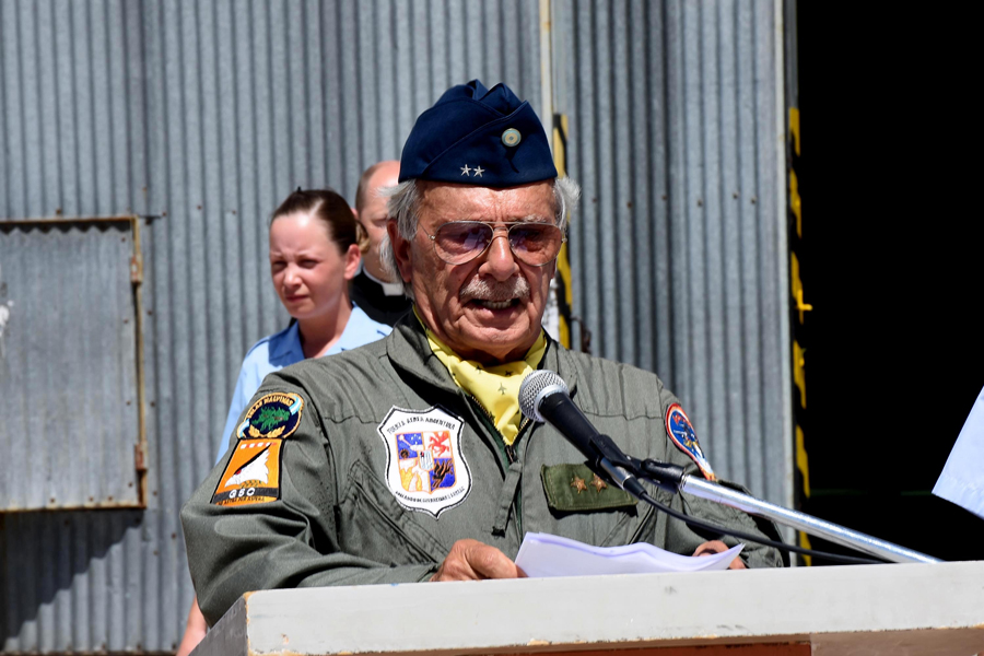 El brigadier "VGM" (R) Horacio Mir González pronunció palabras alusivas 