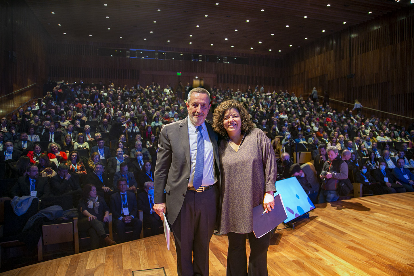 Carla Vizzotti y Manuel Limeres