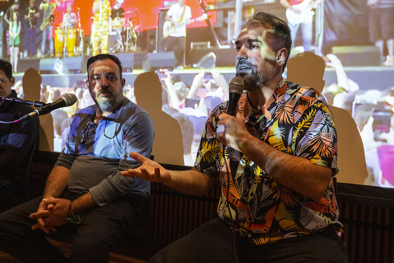 El director nacional de Industrias Culturales, Luis Sanjurjo, durante la presentación del catálogo