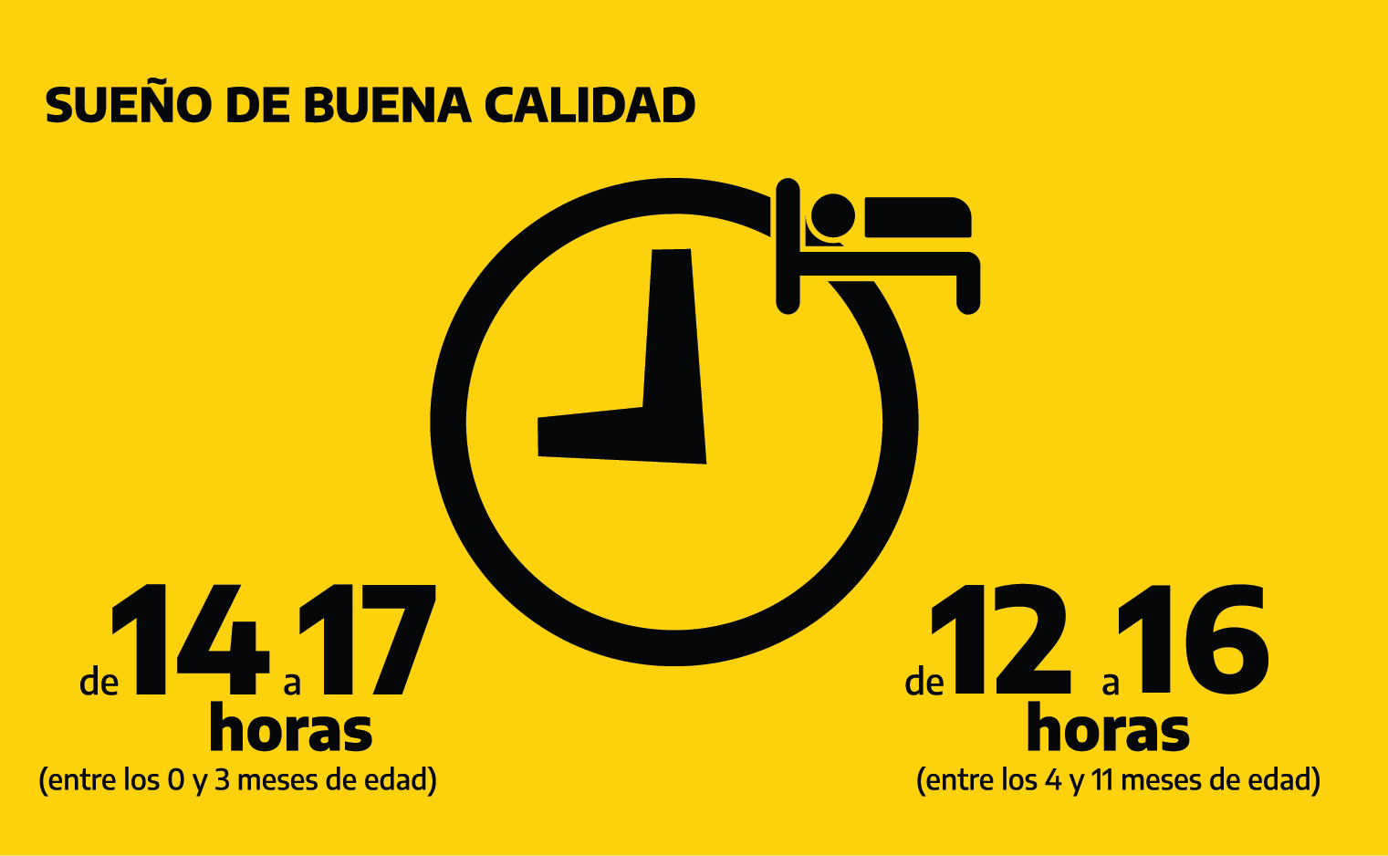 Sueño de calidad 11-14 horas