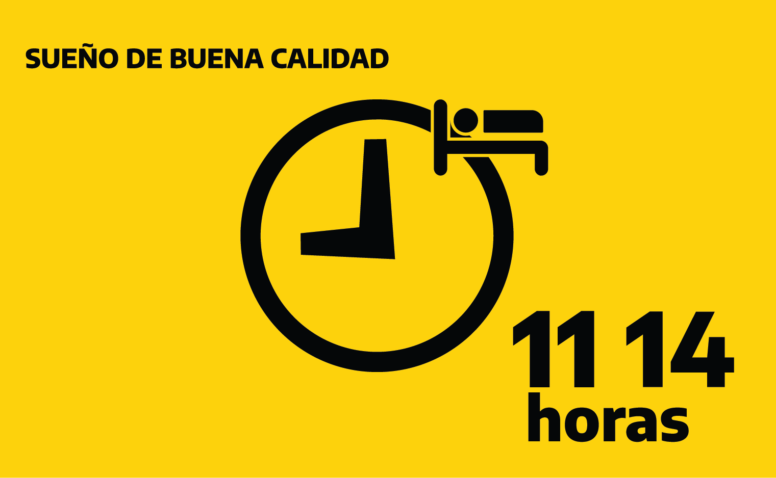 Sueño de calidad 11-14 horas