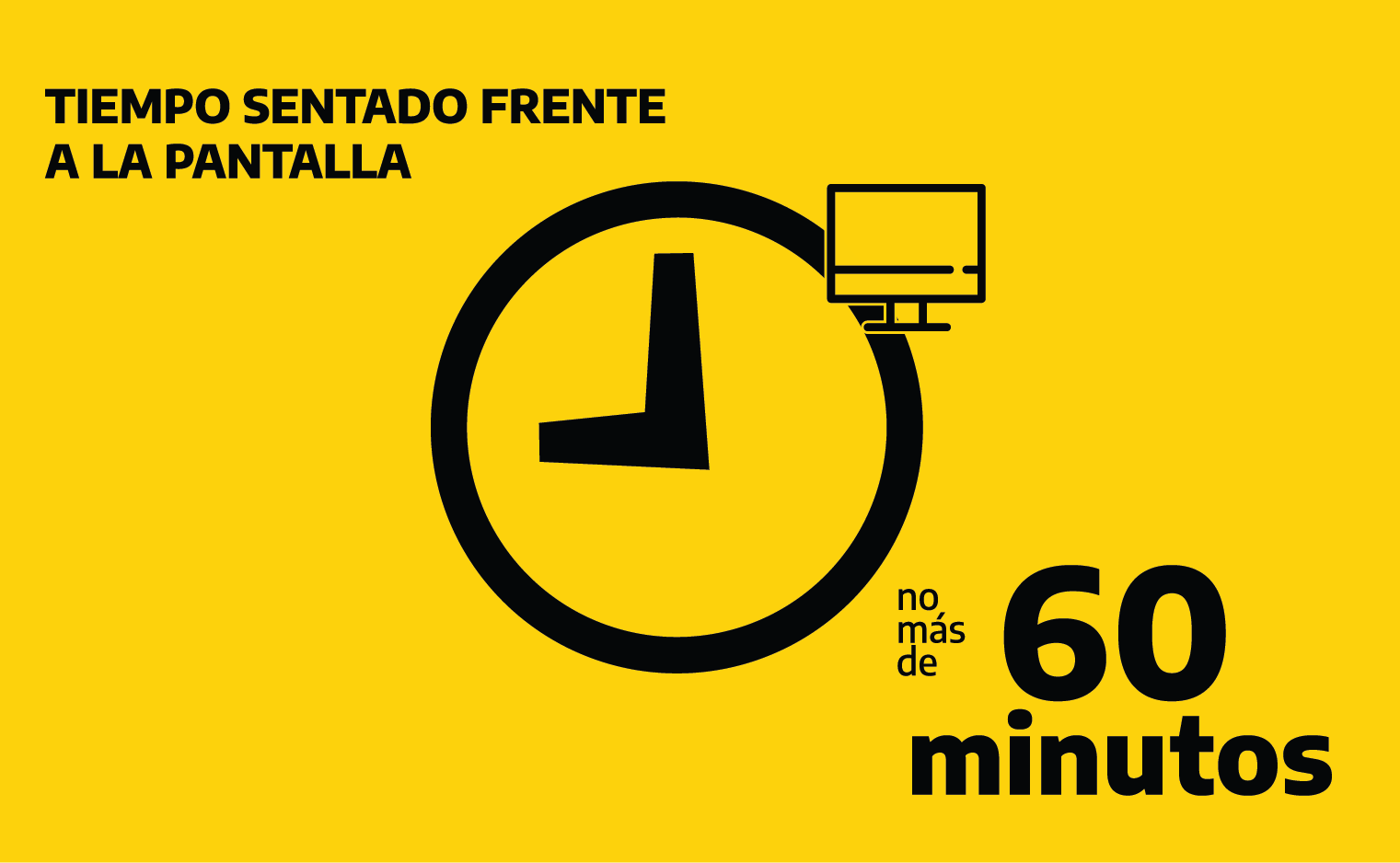 Tiempo en pantalla 60 minutos