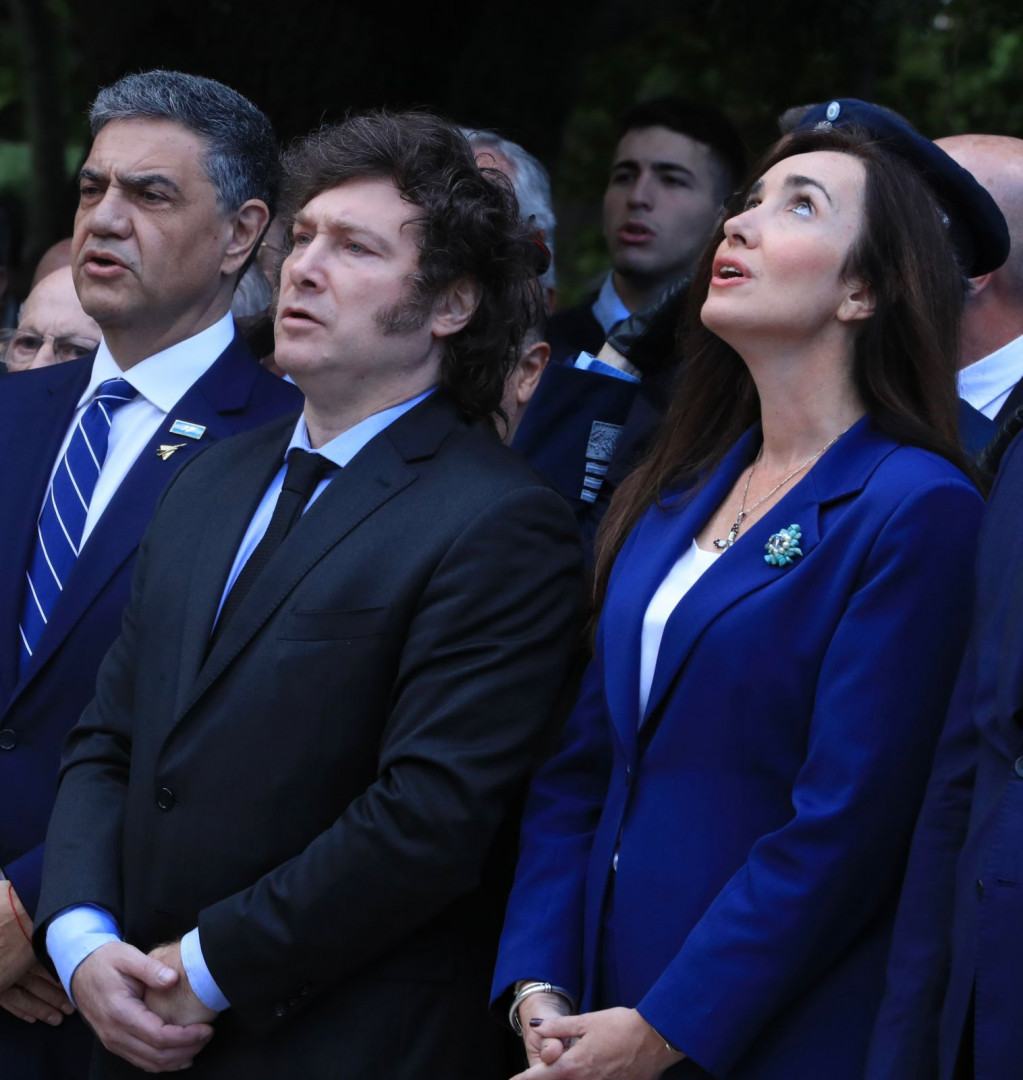 El Presidente Javier Milei y la Vicepresidenta Victoria Villaruel