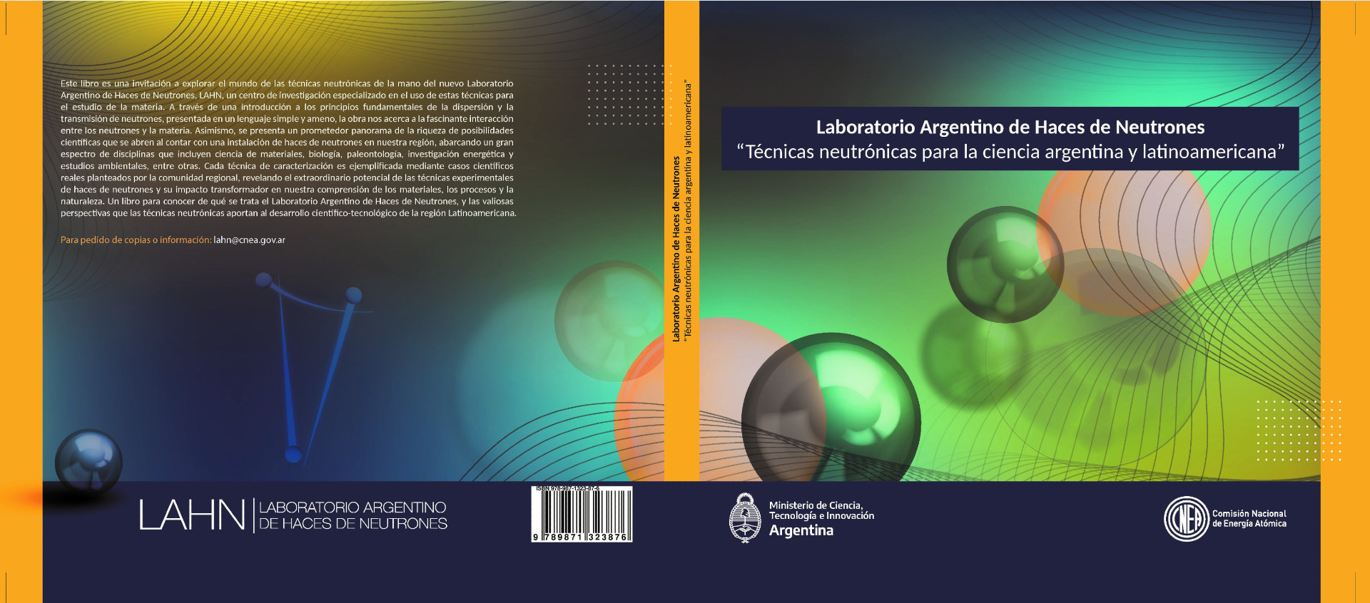 Tapa del libro "Casos científicos del Laboratorio Argentino de Haces de Neutrones"