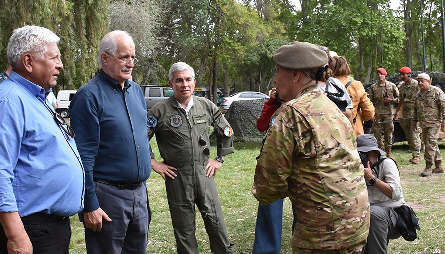 Autoridades en el Ejercicio Conjunto Combinado “Solidaridad 2022”