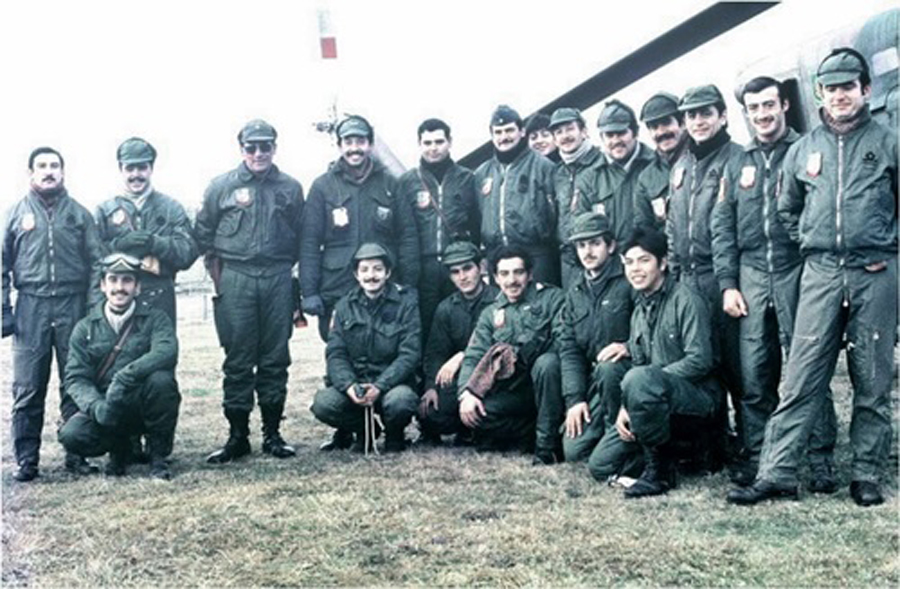 Escuadrón helicópteros en la Base Aérea Militar Cóndor