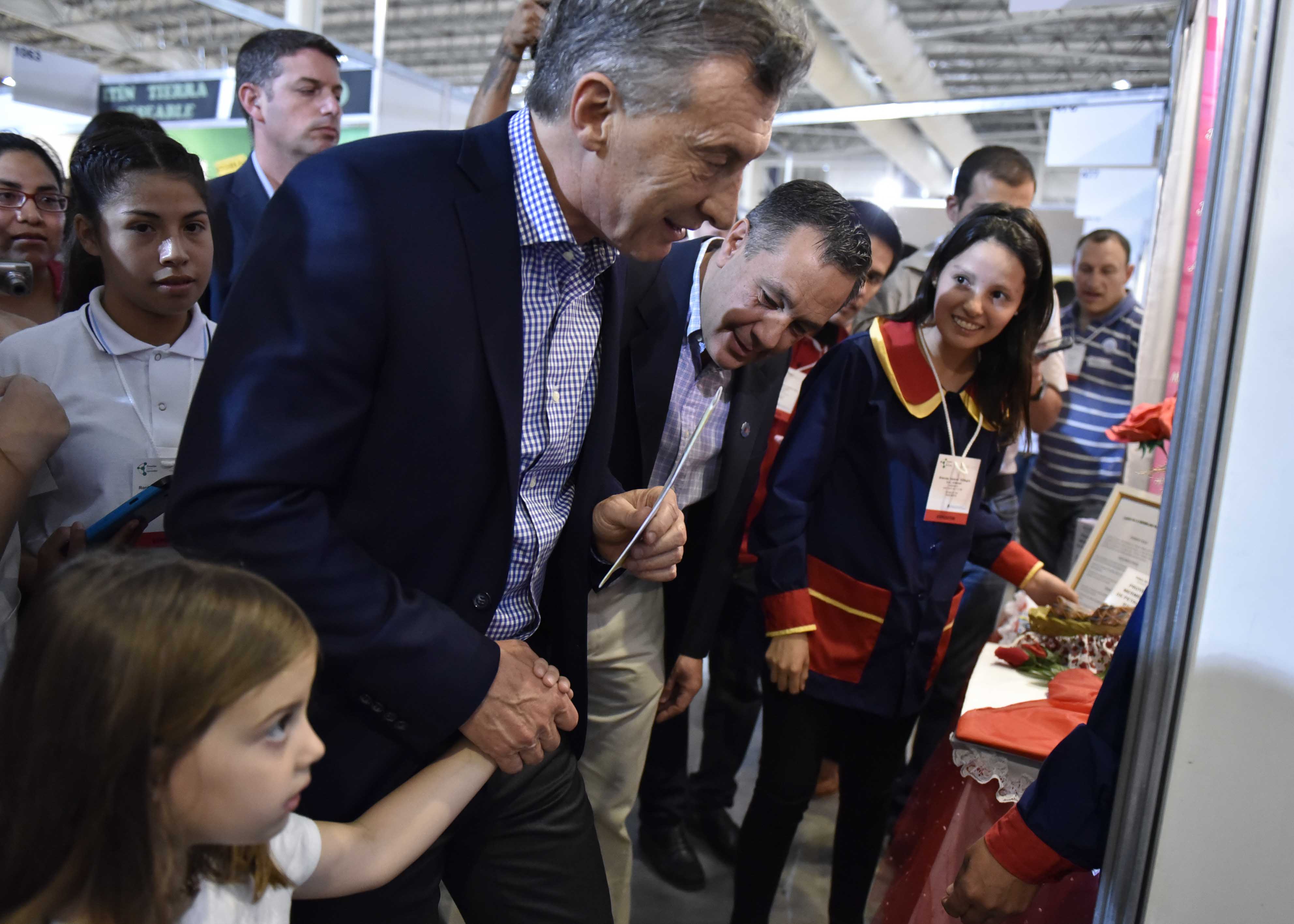 El presidente Macri visitó la Feria Nacional de Innovación Educativa