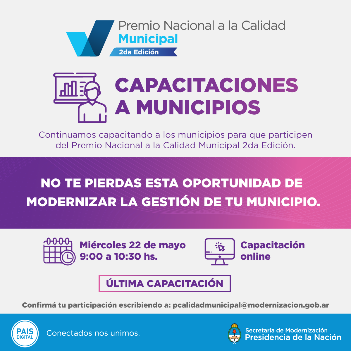 Última capacitación