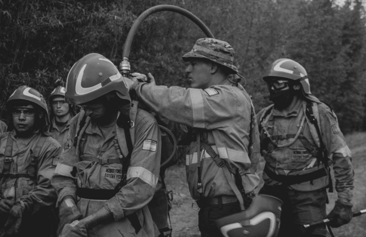 El Ejército contra los incendios en Corrientes y Misiones