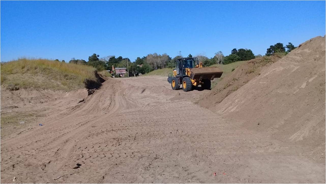 En Villa Gesell iniciaron los trabajos de movimiento de suelo y apertura de calles