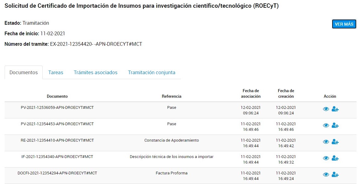 Imagen 3 - Seguimiento del trámite