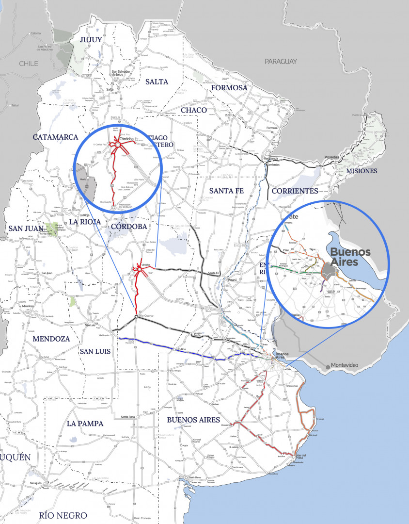 Mapa de la red TelePASE habilitado a pagar con Mercado Pago