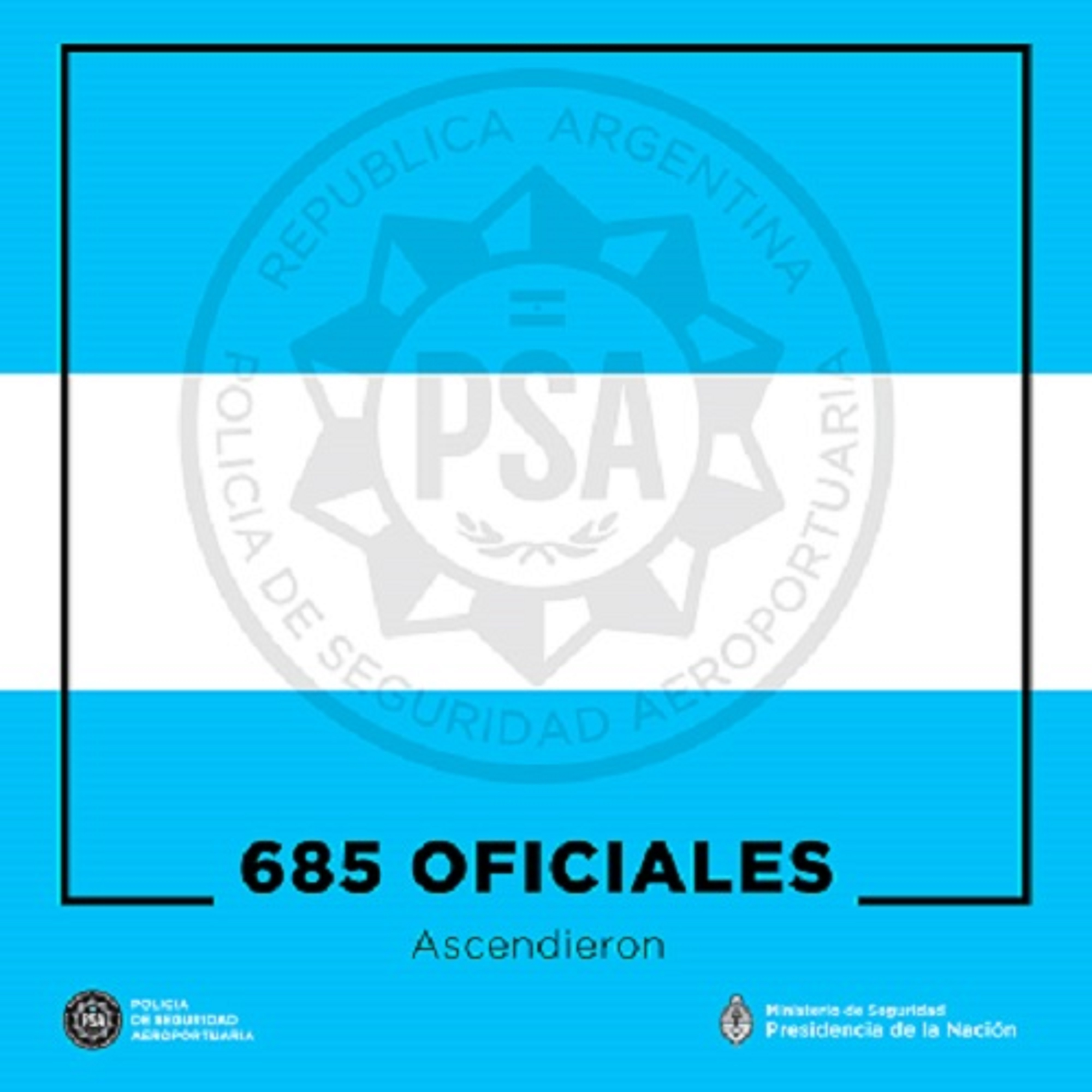 Ascendieron 685 oficiales