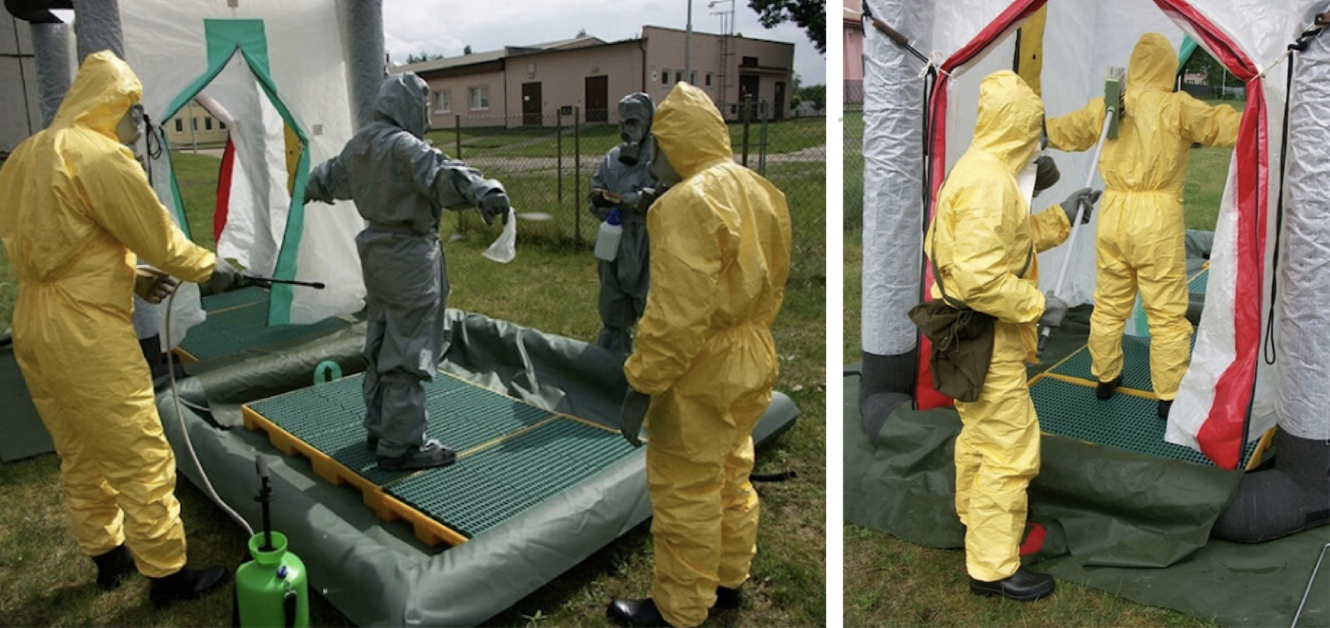 Procesos de descontaminación de personas y materiales expuestos a contaminación radiologica.