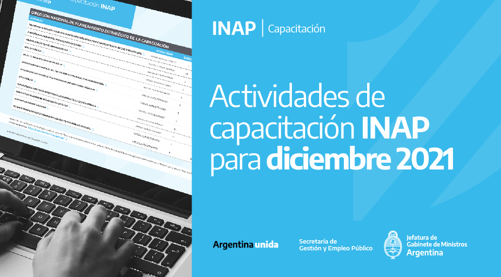 Actividades de Capacitación para Diciembre 2021