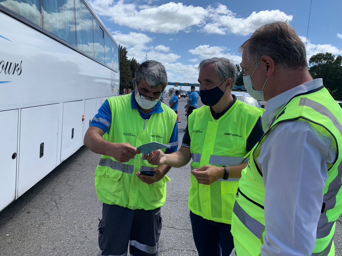 José Arteaga presente en el operativo de control en Samborombón